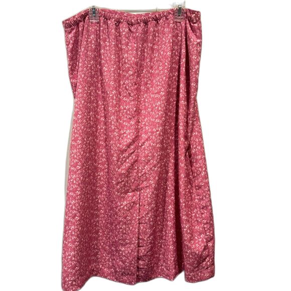 Vintage CJ Banks Maxi Skirt Elastic Waist Flowy Floral Pink Boho Women sz 20W - Picture 9 of 10